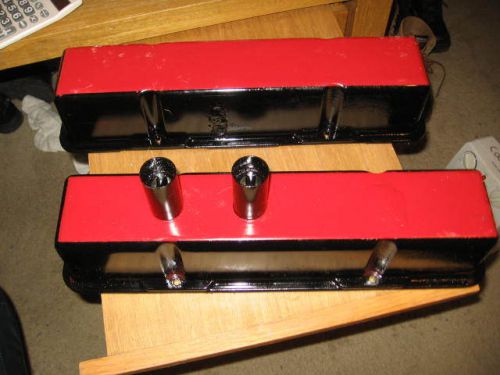 Sbc  aluminum circle track valve covers