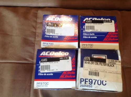Zr1 oil filter c-4 parts lot (4) oil filters