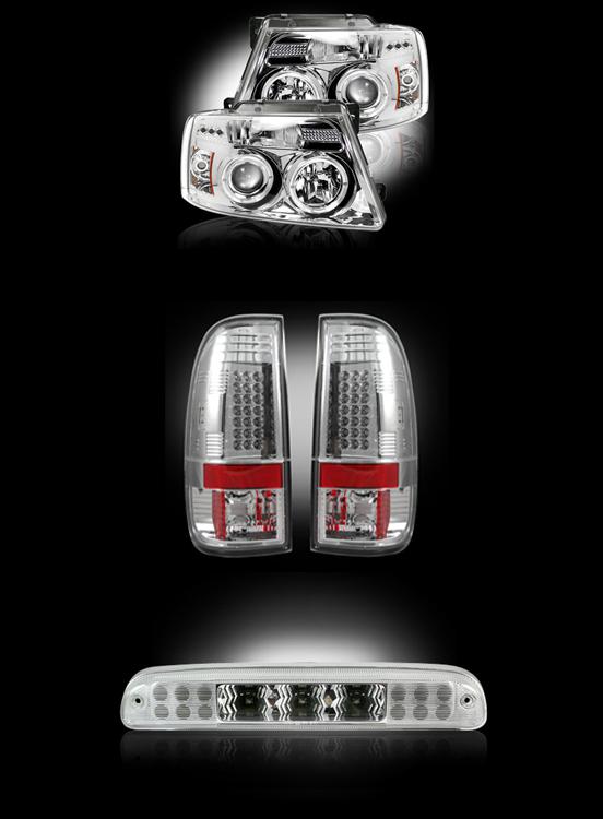 Purchase RECON LED TAIL LIGHTS, PROJECTOR HEADLIGHTS, & 3RD BRAKE LIGHT