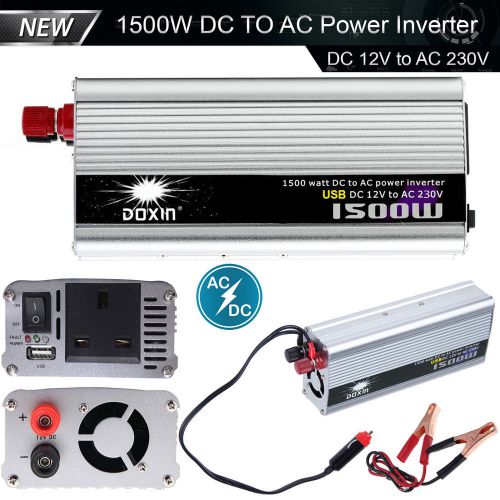 1500w modified sine wave power inverter dc 12v to ac 220-240v car usb converter