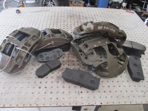 Nascar ap front / rear calipers cp5845 / cp5880 road course short track new pads
