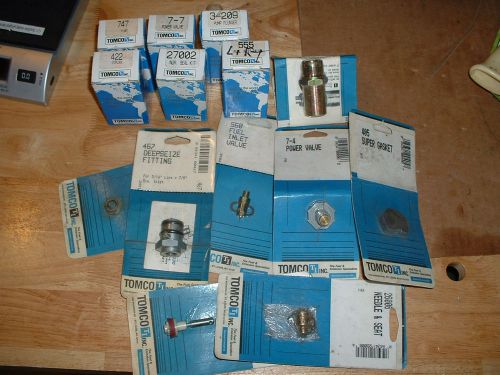 Lot of 14 tomco carburetor and fuel injection parts, new