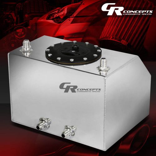 4 gallon lightweight polished aluminum gas fuel cell tank+level sender+foam