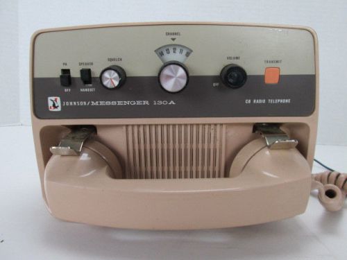 Vintage johnson/messenger 130a cb radio telephone two way marine boat sku a s