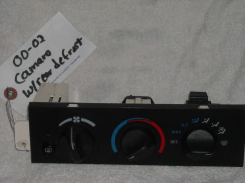 2000-2002 camaro ac heater control w/rear defrost