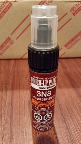 Genuine toyota touch up paint 1/2 oz pen &amp; brush 3n8 sundown red pearl