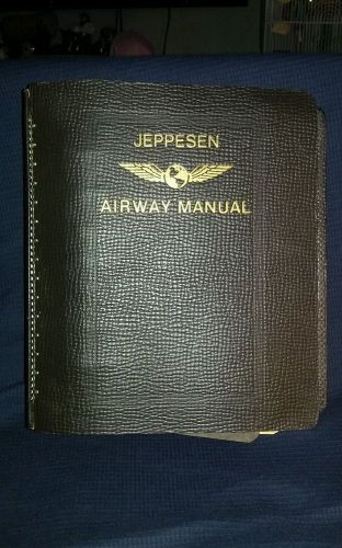 Vintage grain leather jeppesen airway manual kentucky ohio indiana michigan wis