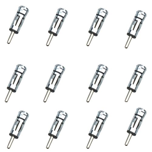 12pcs/lot universal car dvd radio stereo iso antenna aerial adapter connector