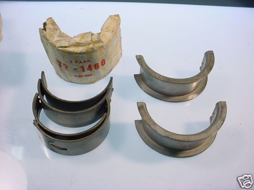 Mercedes benz 220 &amp; 230 nos glyco main bearings  .50mm