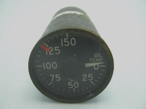 Lewis aircraft oil temperature indicator for simulator tso-c43 as413 type i