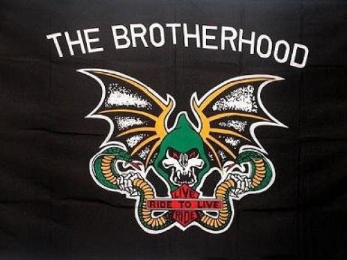 Bikerflags 3'x5' "the brotherhood" biker flag