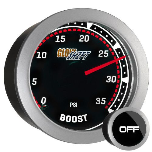 52mm glowshift tinted 35 psi boost gauge kit - gs-t01_35