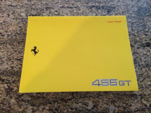 Ferrari 456 gt owner's manual