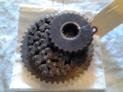 Ski doo sprockets &amp; chain for f &amp; s chassis - used