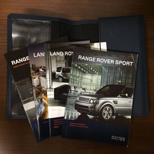 2011 range rover sport owners manual set with case land rover oem