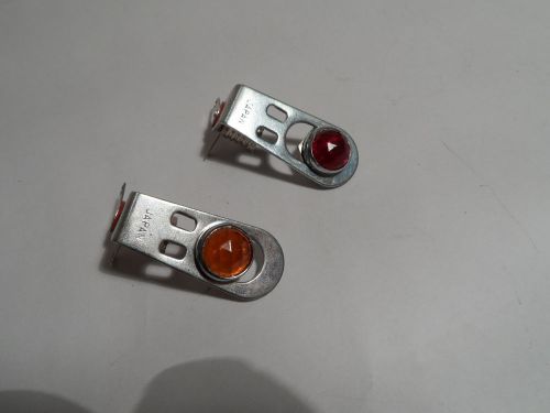 Red and orange lens dash gauge panel light hot rod indicator japan