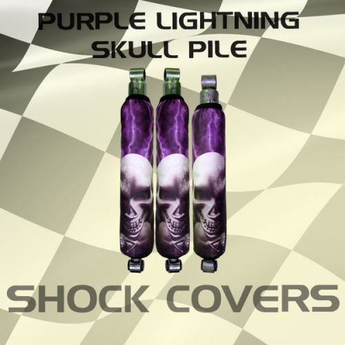 Honda 300x purple lightning skull pile shock cover #lwa12835 xde4845