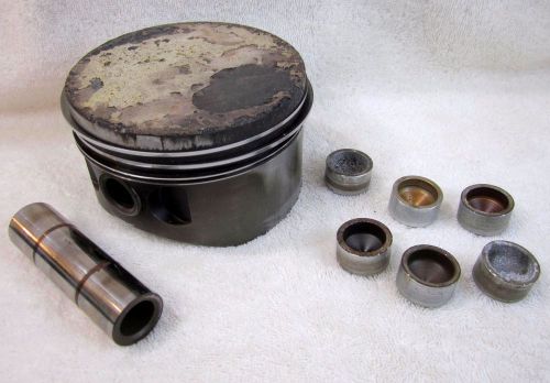 5" aircraft engine cylinder piston with pin plus additional pin and five caps