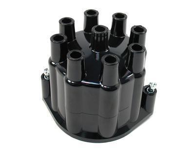 Pertronix distributor cap socket-style black clamp-down flame-thrower billet