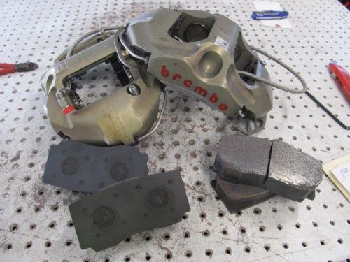 Nascar brembo 4 piston front calipers 44/38 mm with pads mounts lines