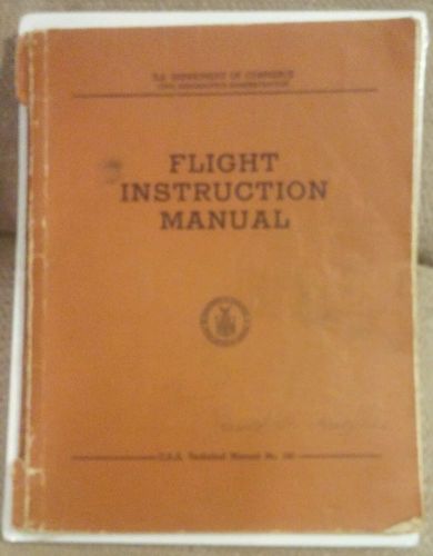 Vintage flight instruction manual apr 1951 caa us department of commerce