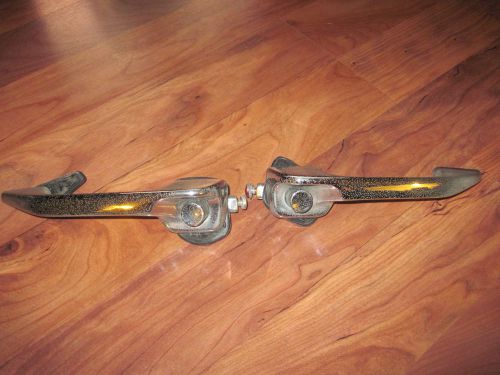 1970 mercedes 280s w108 pair of rear door handles with decent chrome