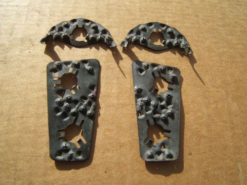1963-67 corvette , door striker anti-skid plates , used originals,for both doors