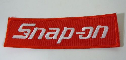 Snap-on tools iron on embroidered uniform-jacket patch 4&#034; x 1.25&#034;