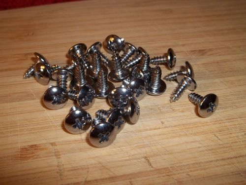 24 smooth custom chrome hot rod trim screws  super cool