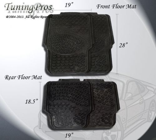 Heavy duty washable trimable to fit floor mat for mid size vehicle code s118