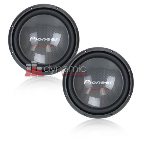(2) pioneer ts-w3003d4 car 12" dvc 4 ohm champion pro subwoofers 4,000w sub new