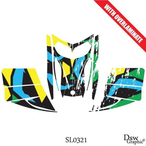 Ski-doo rev mxz snowmobile sled wrap graphics sticker decal kit 03-07 sl0321