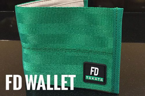 Takata wallet green seatbelt limited edition jdm fd drift brand new version