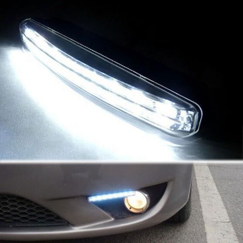 2x 12v car light 8led white driving fog lamp daytime running lights drl for 118i