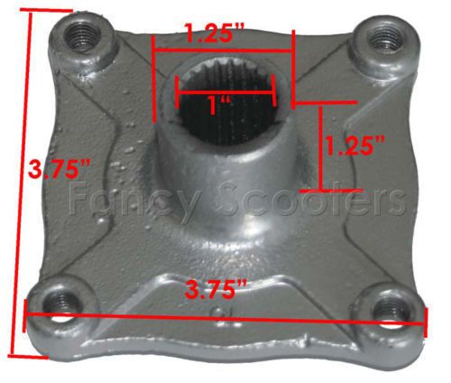 Rear hub for 7" rim tire wheel 50, 70, 90, 110cc atvs