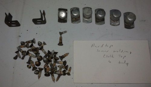 1955-57 ford thunderbird hard top molding hardware