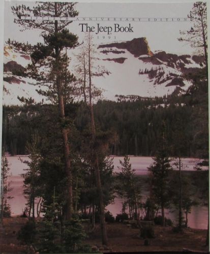 1991 jeep book sales brochure wrangler cherokee grand wagoneer comanche pickup