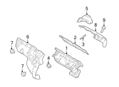 Ford oem exhaust heat shield gb5z9y427a image 6