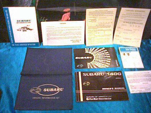 1973 subaru 1400 owners manual kit * free shipping