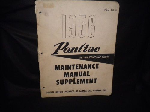 1956 pontiac maintenance manual