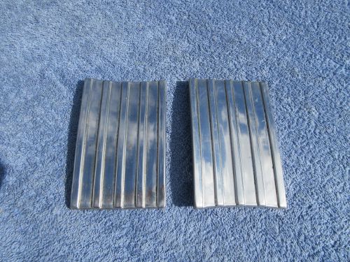 1946 47 48 chevrolet under tail light accessory trim pair