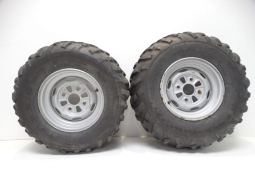 2010 kawasaki brute force 750 4x4i atv 24x10-11 maxxis m978 rear rims &amp; tires