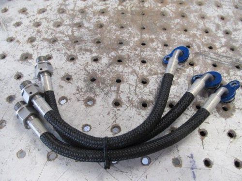 Nascar ap master cylinder kevlar lines to resivor  an-4 male 8.5" working length