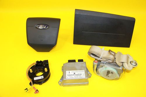 2008-2010 ford edge air bag airbag bags airbags set clock spring module rh belt