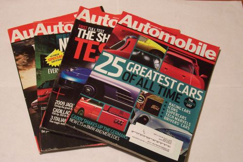 Lot of 4 automobile magazines 2007-2008