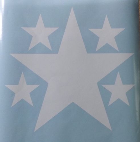 5 vinyl stars! great for cars, trucks, windows - 18&#034; - check it out! army jeep