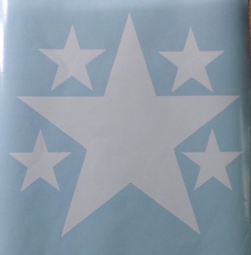 5 vinyl stars! great for cars, trucks, windows - 18" - check it out! army jeep