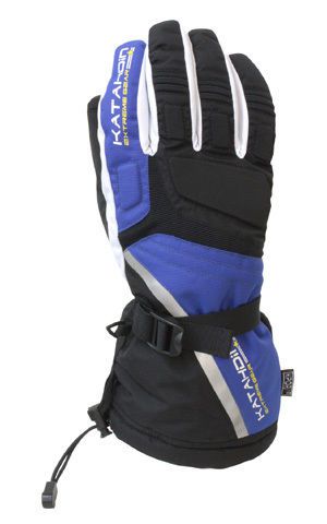 Katahdin cyclone blue waterproof cold weather atv snow sports snowmobile glove