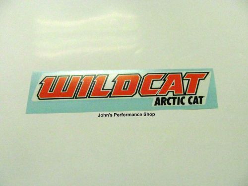 Oem arctic cat orange 12&#034; wildcat decal 5238-217
