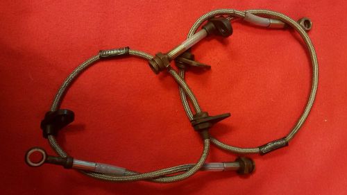 Russell steel braided front brake lines, 89-91 crx